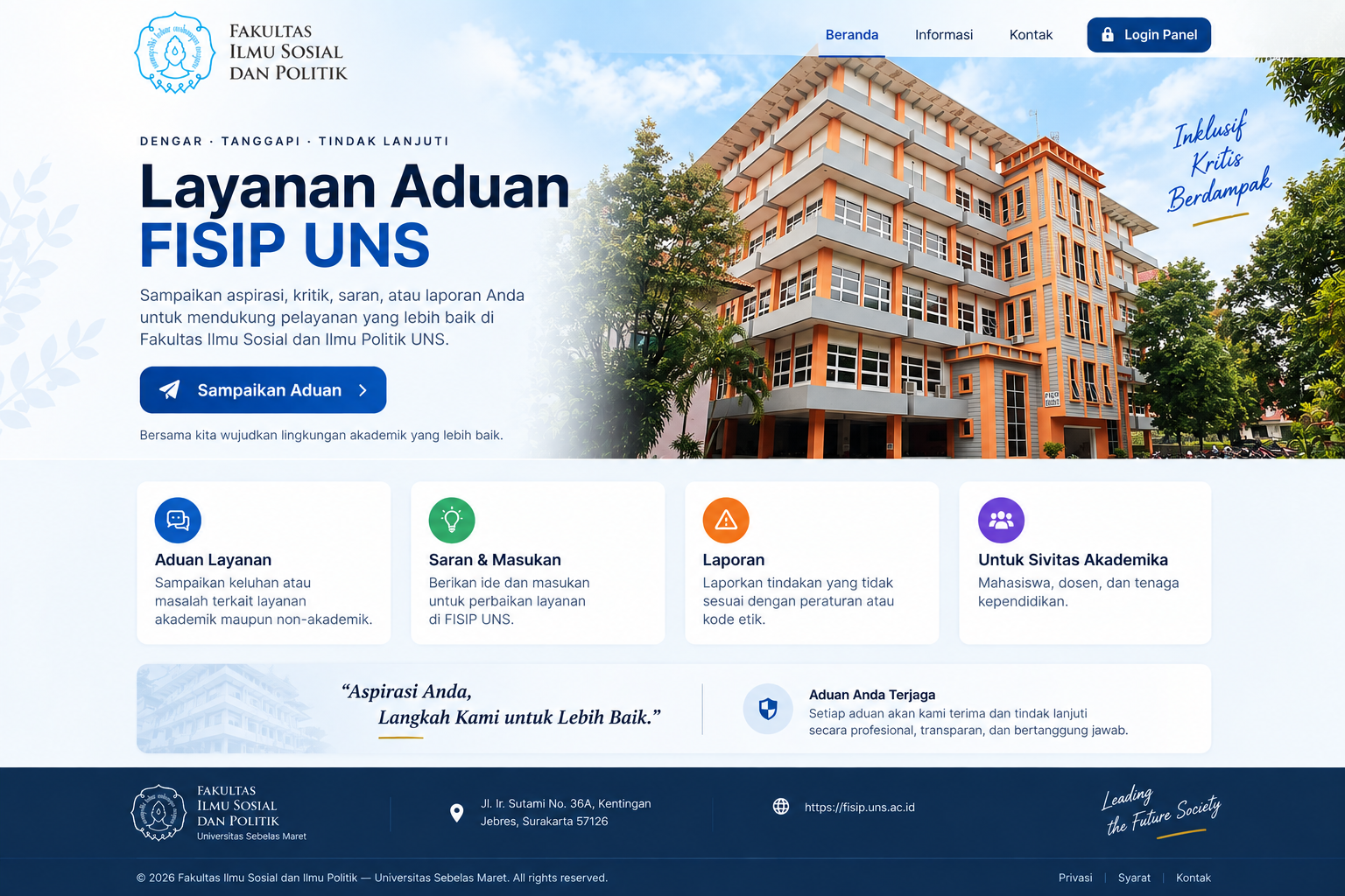 Layanan Aduan FISIP UNS